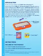 Предварительный просмотр 4 страницы VTech V.Smile Smart Keyboard User Manual