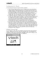 Preview for 12 page of VTech VSP735 Administrator And Provisioning Manual