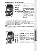 Preview for 21 page of VTech VT 2961 Manual