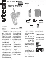 Preview for 1 page of VTech VT 30-9116 User Manual