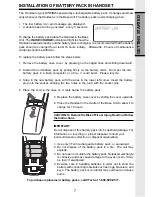 Preview for 7 page of VTech VT 9162 Instructions Manual