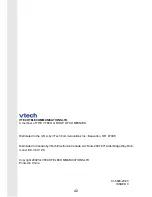 Preview for 42 page of VTech VT 9162 Instructions Manual