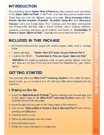 Preview for 3 page of VTech Whiz Kid CD - Spidey & Friends: Super National Park User Manual