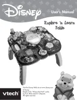 VTech Winnie the Pooh Explore  n Learn Table User Manual preview