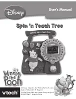 Предварительный просмотр 1 страницы VTech Winnie the Pooh Spin  n Teach Tree User Manual