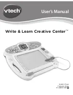 Preview for 1 page of VTech Write & Learn Creative Center User Manual