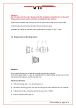 Preview for 8 page of VTI K85-13.0 Series Manual Of Instruction