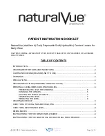 VTI NaturalVue etafilcon A Patient Instruction Booklet preview