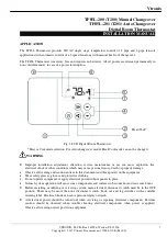 Vtronix TF85L-200 Installation Manual предпросмотр