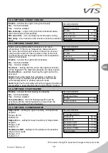 Preview for 21 page of VTS Medical Systems ventus VS 10-75 CG UPC Operation And Maintenance Manual