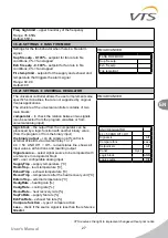 Preview for 29 page of VTS Medical Systems ventus VS 10-75 CG UPC Operation And Maintenance Manual