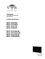 VTS Medical Systems VividImage MON-VTS19HD Operation Manual предпросмотр