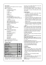 Preview for 44 page of Vulcan Concept VMG601 Operating Instructions Manual