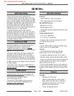 Preview for 3 page of Vulcan-Hart 24RRG Service Manual