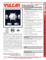 Предварительный просмотр 1 страницы Vulcan-Hart 2G4BDF Specifications