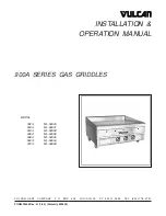 Vulcan-Hart 902A Installation & Operation Manual preview