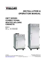 Vulcan-Hart CBFT Series Installation & Operation Manual предпросмотр