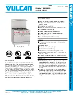 Preview for 1 page of Vulcan-Hart E36LC SERIES Specifications