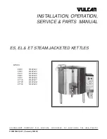 Vulcan-Hart EL40 Installation, Operation & Service Parts Manual preview