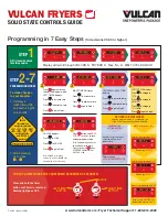 Vulcan-Hart Fryers Control Manual preview