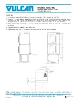 Preview for 2 page of Vulcan-Hart GCO22D Specifications