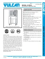 Vulcan-Hart GCO2D Specifications предпросмотр