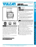 Preview for 1 page of Vulcan-Hart GH72 Specifications