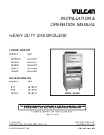 Vulcan-Hart GHCB40 Installation & Operation Manual предпросмотр