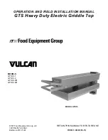 Vulcan-Hart GTS12-1 Operation and Operation And Installation Manual preview