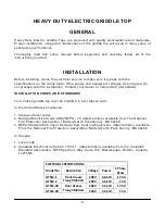 Preview for 3 page of Vulcan-Hart GTS12-1 Operation and Operation And Installation Manual