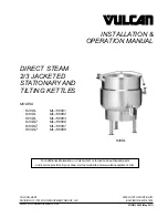 Vulcan-Hart K20DL Installation & Operation Manual preview