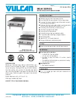 Preview for 1 page of Vulcan-Hart MG24 Specifications