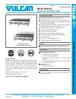 Preview for 1 page of Vulcan-Hart MG48 Specifications