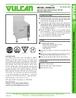 Vulcan-Hart MHB24G Specifications preview