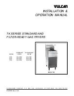 Vulcan-Hart ML-52062 Installation & Operation Manual preview