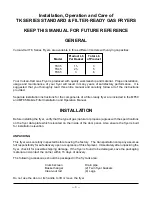 Preview for 3 page of Vulcan-Hart ML-52062 Installation & Operation Manual