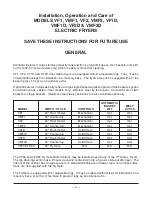 Preview for 2 page of Vulcan-Hart ML-52532 Installation & Operation Manual