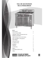 Vulcan-Hart RG-6 Manual preview