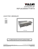 Vulcan-Hart RRE24D Replacement Parts Catalog preview