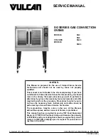 Vulcan-Hart SG4 Service Manual preview