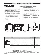 Preview for 2 page of Vulcan-Hart V2BG24 Manual