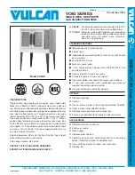 Vulcan-Hart VC6GC Specifications preview