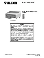 Vulcan-Hart VCCG Series Service Manual preview