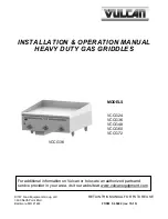 Vulcan-Hart VCCG24 Installation & Operation Manual preview