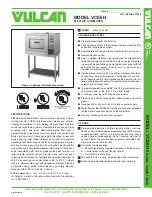 Vulcan-Hart VCE6H Specifications предпросмотр