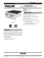 Preview for 1 page of Vulcan-Hart VCRH Series Installation Instructions