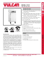 Vulcan-Hart VCV-4 Specifications preview