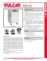 Vulcan-Hart VCV-6 Specifications предпросмотр