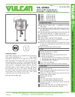 Vulcan-Hart VDL100 Specifications preview