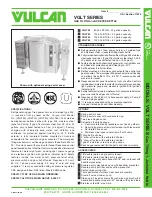 Preview for 1 page of Vulcan-Hart VGLT20 Specifications